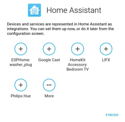 configurazione di home assistant